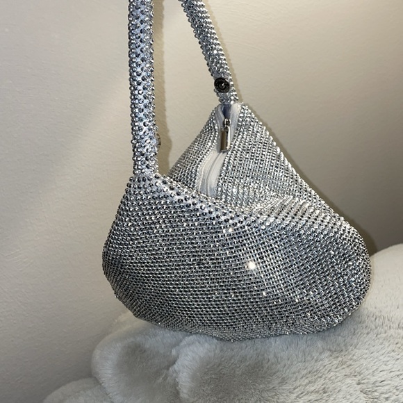 Silver handbag - Picture 3 of 5